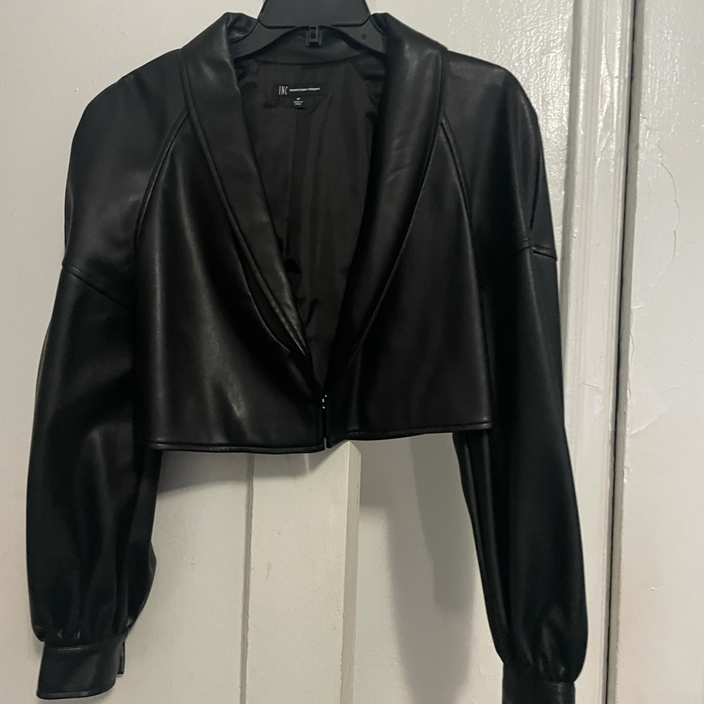 Ink leather jacket